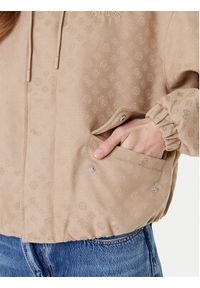 Guess Kurtka przejściowa V5YL02 WH492 Beżowy Regular Fit. Kolor: beżowy. Materiał: syntetyk