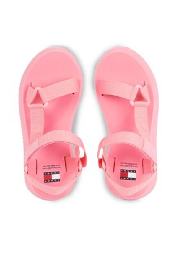 Tommy Jeans Sandały Tjw Eva Sandal EN0EN02466 Różowy. Kolor: różowy. Materiał: materiał
