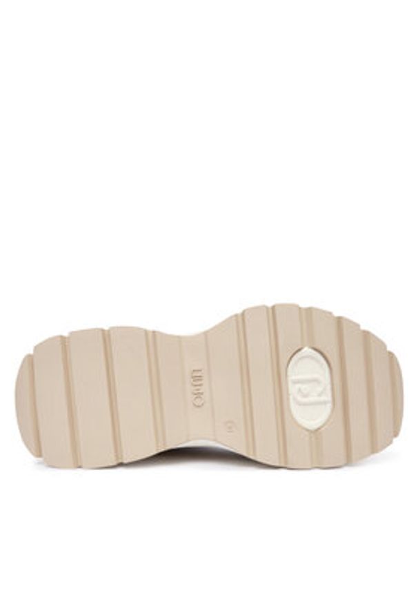 Liu Jo Sneakersy Eva 06 BF5035 PX026 Beżowy. Kolor: beżowy. Materiał: skóra