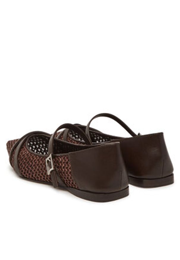Max Mara Półbuty 2514521332600 Brązowy. Kolor: brązowy. Materiał: skóra