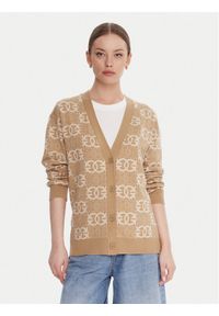 Pinko - PINKO Kardigan Half Breed 106042 A2YD Beżowy Regular Fit. Kolor: beżowy. Materiał: syntetyk #1