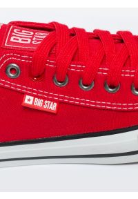 Big-Star - Trampki męskie niskie czerwone JJ174609 603. Kolor: czerwony. Materiał: skóra, jeans. Styl: klasyczny, sportowy #10