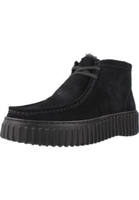 Clarks - CLARKS TORHILL MOSS Czarny. Kolor: czarny. Materiał: tkanina. Styl: sportowy #1