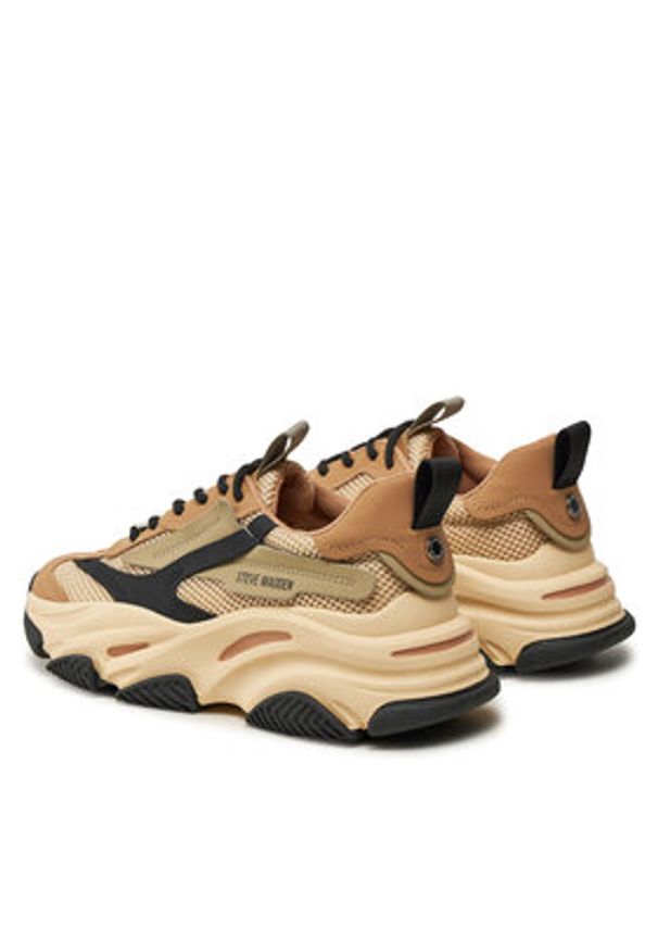 Steve Madden Sneakersy Possession-E SM19000033 Khaki. Kolor: brązowy. Materiał: skóra