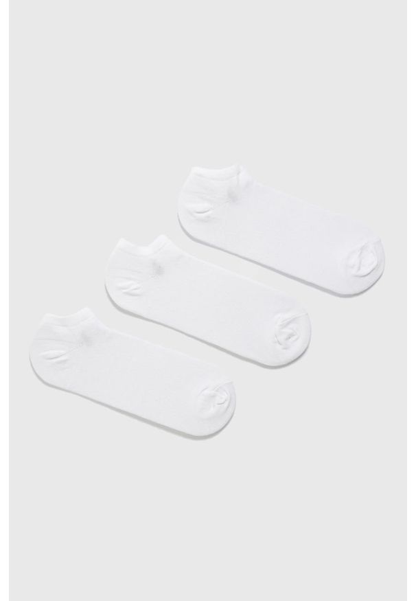 Polo Ralph Lauren - Skarpetki (3-pack). Kolor: biały. Materiał: bawełna, materiał, poliamid, elastan. Wzór: gładki