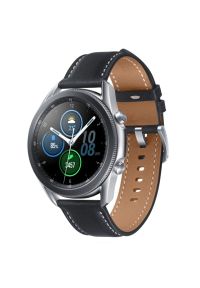Smartwatch SAMSUNG Galaxy Watch 3 SM-R840N 45mm Srebrny. Rodzaj zegarka: smartwatch. Kolor: srebrny. Materiał: skóra. Styl: elegancki #2