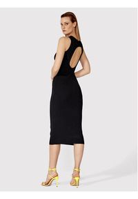Simple Sukienka letnia SUD011 Czarny Slim Fit. Kolor: czarny. Materiał: syntetyk. Sezon: lato #5
