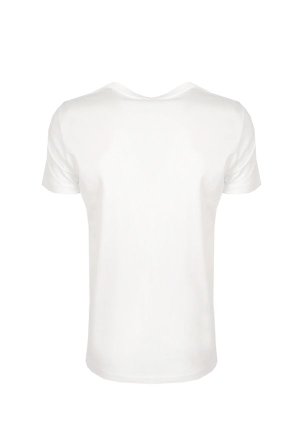 Diesel T-Shirt "T-Reg" | A12468 RHERA | Mężczyzna | Biały. Okazja: na co dzień. Kolor: biały. Materiał: bawełna. Wzór: nadruk. Styl: casual