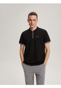 Diverse - Koszulka męska Polo PRM P 0223 S1811 - - Rozmiar: XL. Typ kołnierza: polo. Kolor: czarny. Materiał: elastan, bawełna