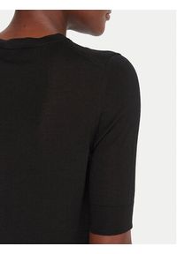 BOSS Sweter Farbella 50544996 Czarny Slim Fit. Kolor: czarny. Materiał: wełna #5