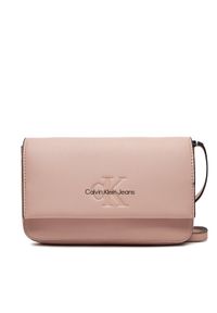 Calvin Klein Jeans Torebka Sculpted Wallet Ph/Cb19 K60K611965 Różowy. Kolor: różowy. Materiał: skórzane #1