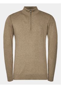 INDICODE Sweter Liliamos 35-698 Beżowy Regular Fit. Kolor: beżowy. Materiał: bawełna