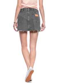Wrangler - SPÓDNICA JEANSOWA WRANGLER RETRO SKIRT GREY MULES W241RJ24R 112127920. Materiał: jeans. Długość: krótkie. Styl: retro #6