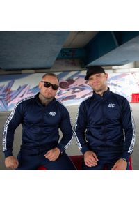 Dres Sportowy Męski komplet EXTREME HOBBY STYLE. Kolor: niebieski. Materiał: poliester