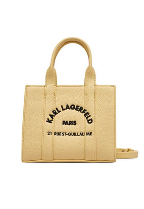 Karl Lagerfeld - KARL LAGERFELD Torebka B1W30042 Żółty. Kolor: żółty. Materiał: skórzane