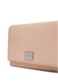 Calvin Klein Torebka Hardware Flap Crossbody K60K612967 Różowy. Kolor: różowy. Materiał: skórzane #4