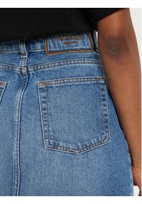 TwinSet - TWINSET Spódnica jeansowa 242TP2564 Niebieski Straight Fit. Kolor: niebieski. Materiał: bawełna #5