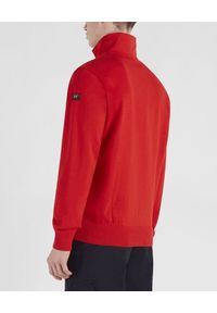 PAUL & SHARK - Czerwony sweter z kołnierzem. Kolor: czerwony. Materiał: jeans, bawełna. Długość rękawa: długi rękaw. Długość: długie. Wzór: aplikacja. Styl: sportowy #3