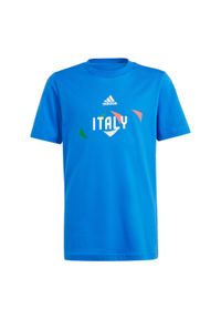 Adidas - Koszulka UEFA EURO24™ Italy Kids. Kolor: niebieski