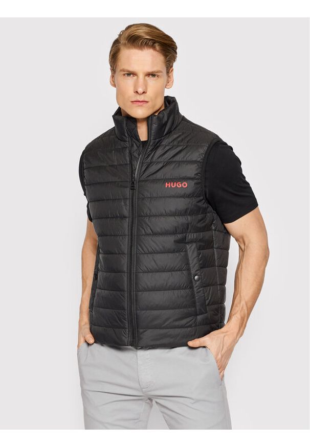 Hugo - HUGO Bezrękawnik Bentino 50468742 Czarny Regular Fit. Kolor: czarny. Materiał: syntetyk. Długość rękawa: bez rękawów
