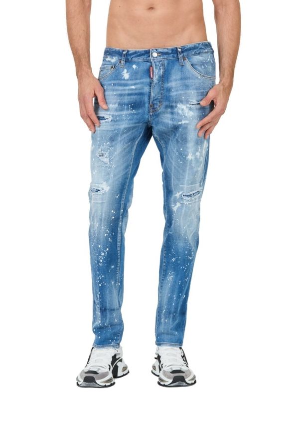 DSQUARED2 Błękitne męskie jeansy Cool Guy Jean, Rozmiar 46. Kolor: niebieski