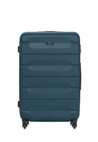 Ochnik - Komplet walizek na kółkach 19''/24''/28''. Kolor: zielony. Materiał: materiał, poliester, guma