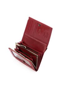 Wittchen - Damski portfel skórzany klasyczny średni czerwony. Kolor: czerwony. Materiał: skóra #4