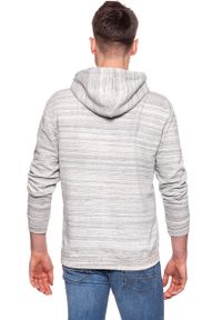 Lee - BLUZA MĘSKA LEE HOODIE GREY MELE L81XHH37. Kolor: szary. Wzór: paski #7