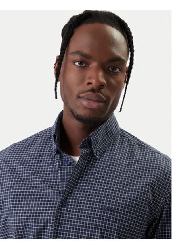 BOSS Koszula Ricoplus 50556464 Granatowy Regular Fit. Kolor: niebieski. Materiał: bawełna