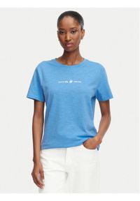 Beverly Hills Polo Club T-Shirt P-SS26W-TS6510 Niebieski jasny Regular Fit. Typ kołnierza: polo. Kolor: niebieski. Materiał: bawełna #1