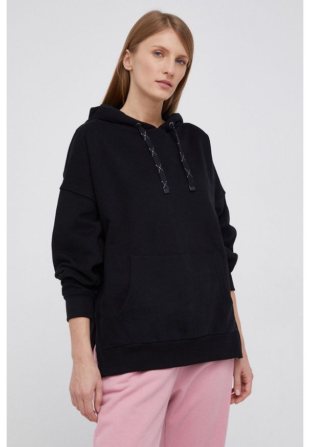 Frieda & Freddies - Bluza. Typ kołnierza: kaptur. Kolor: czarny. Długość rękawa: długi rękaw. Długość: długie