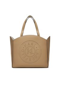 Karl Lagerfeld - KARL LAGERFELD Torebka 241W3068 Beżowy. Kolor: beżowy. Materiał: skórzane