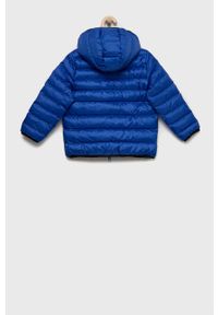 EA7 Emporio Armani kurtka dziecięca. Okazja: na co dzień. Typ kołnierza: kaptur. Kolor: niebieski. Materiał: włókno, materiał. Styl: casual #3
