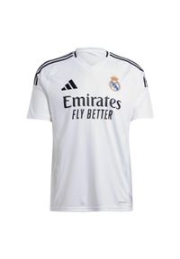 Adidas - Koszulka Real Madrid 24/25 Home. Kolor: biały. Materiał: materiał. Sport: piłka nożna