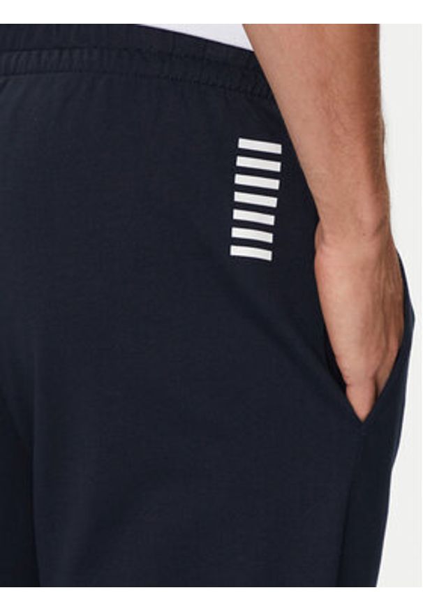 EA7 Emporio Armani Dres 8NPV63 PJVRZ 1562 Granatowy Regular Fit. Kolor: niebieski. Materiał: bawełna