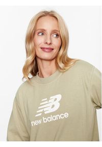 New Balance Bluza Essentials Stacked Logo French Terry Crewneck WT31532 Zielony Regular Fit. Kolor: zielony. Materiał: syntetyk, bawełna #4
