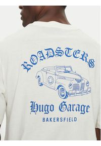 Hugo - HUGO T-Shirt Natopu 50536104 Biały Regular Fit. Kolor: biały. Materiał: bawełna #2