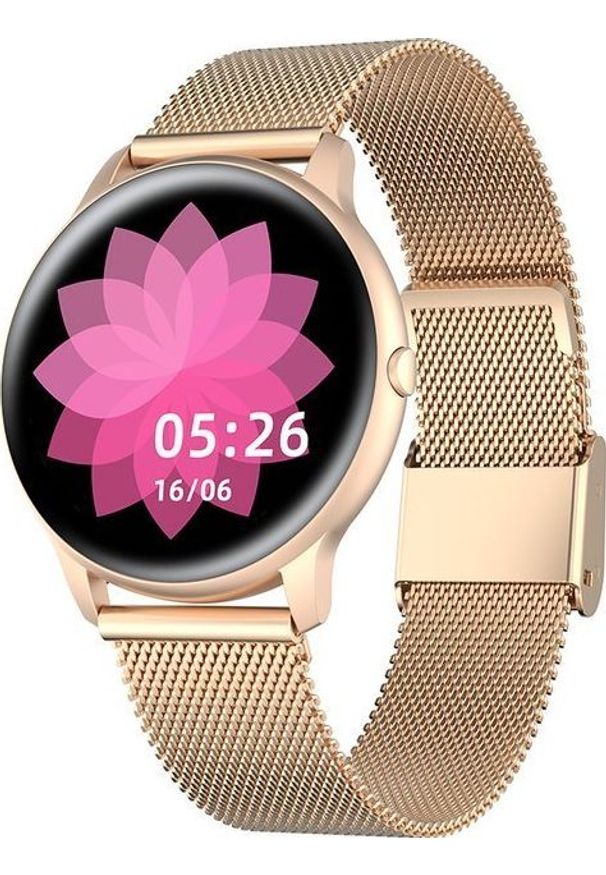 Smartwatch Gino Rossi SW015-4 Różowe złoto (SW015-4). Rodzaj zegarka: smartwatch. Kolor: różowy, wielokolorowy, złoty