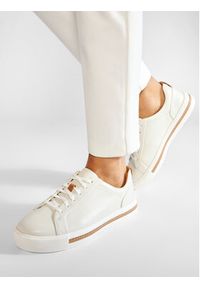 Clarks Sneakersy Un Maui Lace 261401684 Beżowy. Kolor: beżowy. Materiał: skóra #4