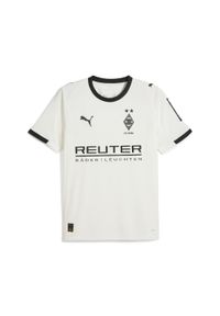 Puma - Męska koszulka domowa Borussia Mönchengladbach 25/26 PUMA Warm White Black. Kolor: czarny, biały, wielokolorowy. Sezon: lato. Sport: piłka nożna