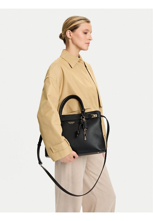 Guess Torebka Gregoria HWBG85 46070 Czarny. Kolor: czarny. Materiał: skórzane