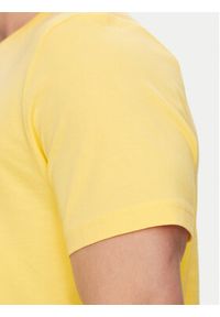 TOMMY HILFIGER - Tommy Hilfiger T-Shirt Center Stack MW0MW38621 Żółty Regular Fit. Kolor: żółty. Materiał: bawełna #3