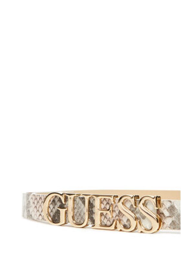 Guess Pasek Damski BW9258 P5320 Szary. Kolor: szary. Materiał: skóra
