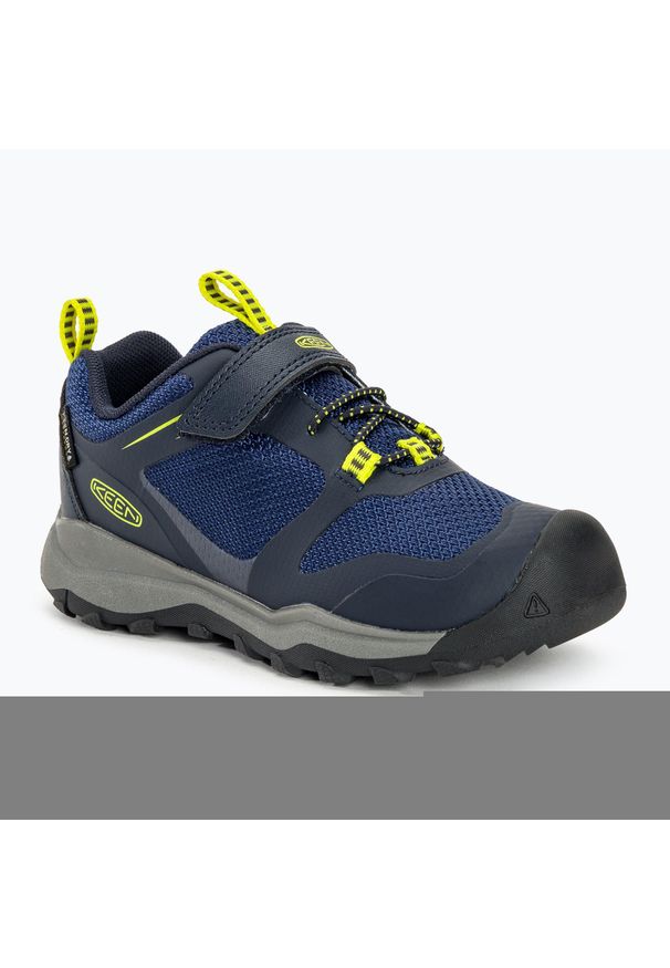 keen - Buty trekkingowe dziecięce KEEN Wanduro Low WP. Kolor: niebieski. Sport: turystyka piesza