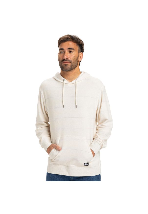 Quiksilver - Bluza z kapturem dla Mężczyzn GREAT OTWAY Szary. Typ kołnierza: kaptur. Kolor: szary. Materiał: materiał, poliester, bawełna. Długość: długie. Wzór: ze splotem