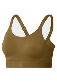 Adidas - adidas Biustonosz sportowy Tailored Impact Training High-Support Bra HR9729 Brązowy. Kolor: brązowy. Materiał: syntetyk #3