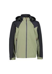 Kurtka męska turystyczna CMP 31Z5557. Kolor: czarny, zielony, wielokolorowy. Sport: turystyka piesza #1