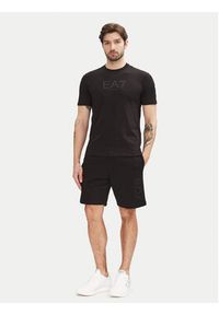 EA7 Emporio Armani T-Shirt 7M000224 AF10375 UC001 Czarny Regular Fit. Kolor: czarny. Materiał: bawełna #5