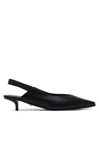 Max Mara Czółenka Slingy 2514521111600 Czarny. Kolor: czarny. Materiał: skóra