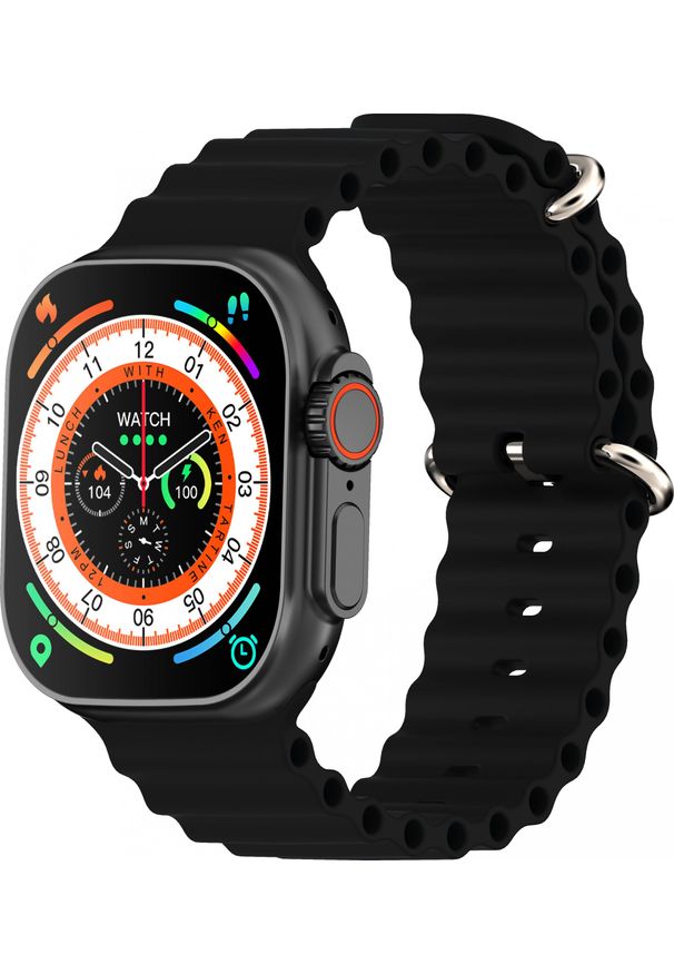 KIANO - Smartwatch Kiano Watch Solid Granatowy (KIASHUW6901B). Rodzaj zegarka: smartwatch. Kolor: niebieski
